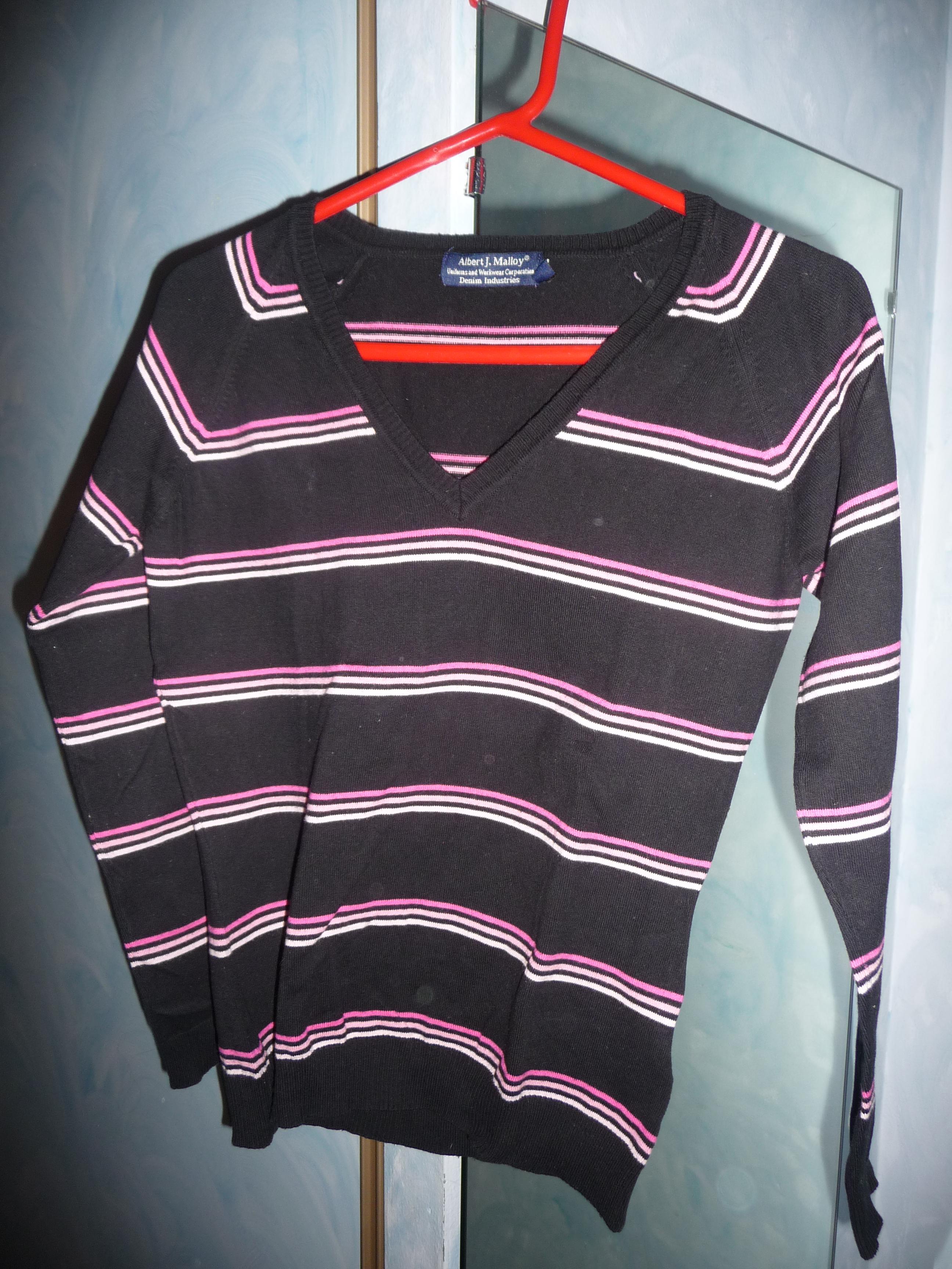 Pull épais Rayé Rouge, Rose Et Marron NEXT - Taille L - Neuf Avec étiquettes